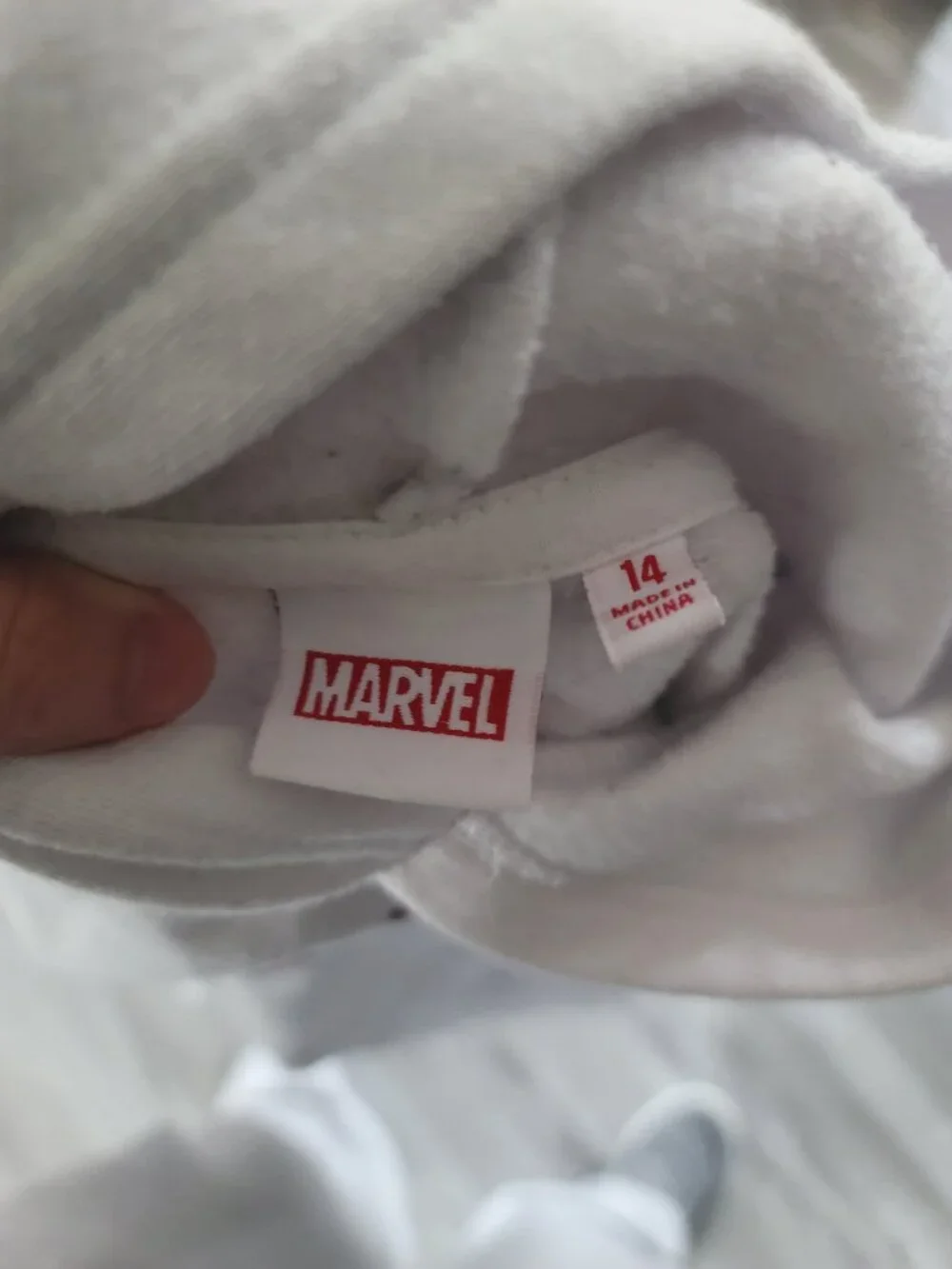 Kids Marvel character tie dye hoodie sweatshirt - has spots - size 14